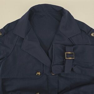 Yozy Women’s Trench Coat Blue Sz M